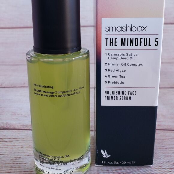 NIB Smashbox Norishing Face Primer Serum - The Mindful 5 - 1 fl. Oz - Picture 7 of 10